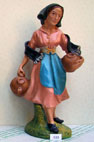 donna con brocche cartapesta cm 30
